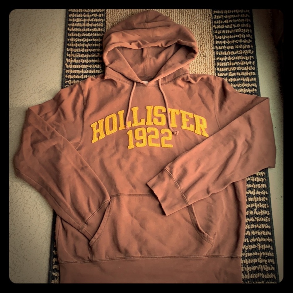 Hollister men’s medium brown hooded sweatshirt